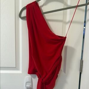Zara one shoulder shirt